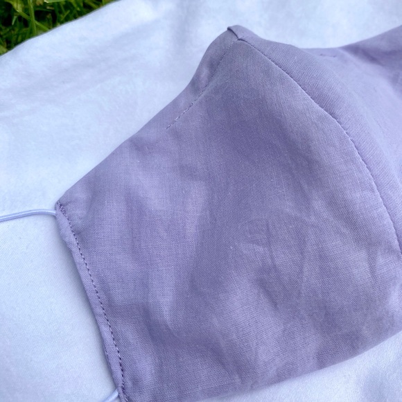 Handmade lilac face mask - Picture 2 of 3